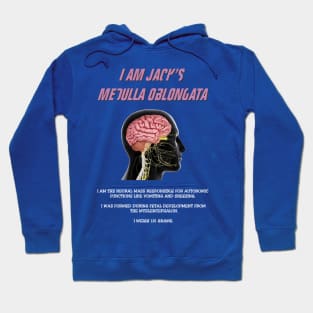 I Am Jack's Medulla Oblongata (White Text) Hoodie